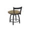Holland Bar Stool Co 18" Low Back Swivel Vanity Stool, Pewter Finish, Canter Sand Seat 82118PW013 - alternate 4